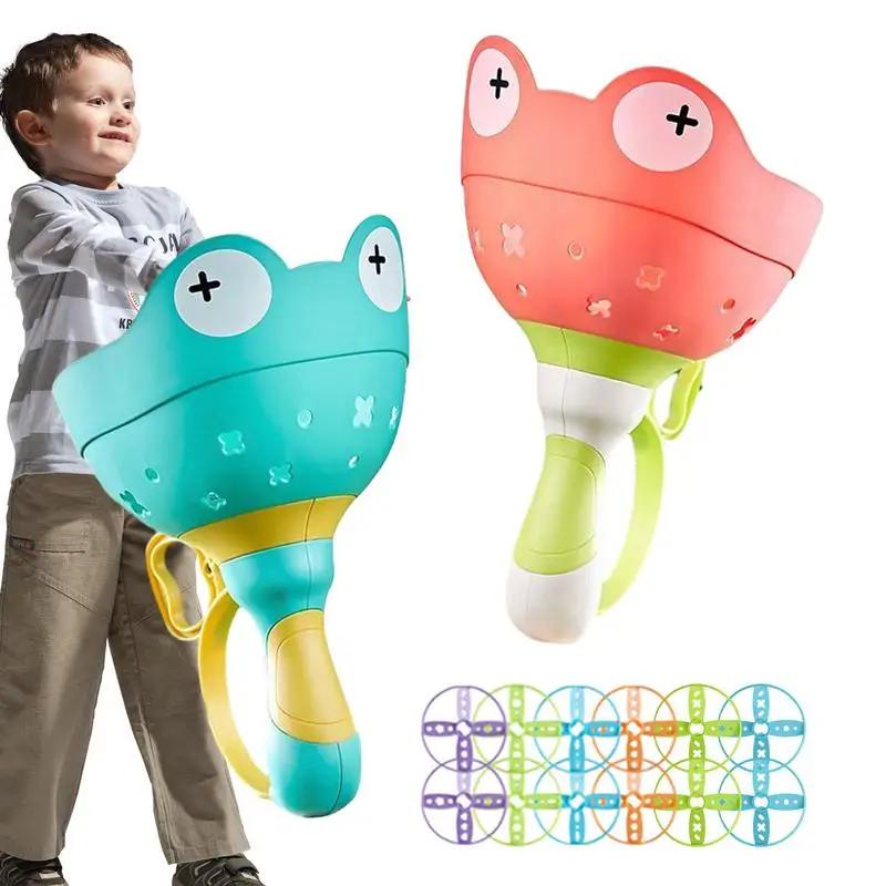 부모와 자녀의 상호 작용 플라잉 쏘서 장난감, 디스크 런칭, 재미있는 더블 플레이어, 피젯 플라잉 스피너